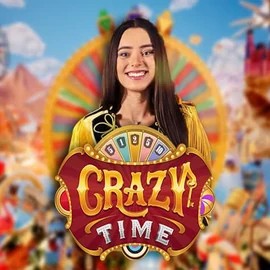 Crazy Time online game logo by Evolution on betorbit.gr