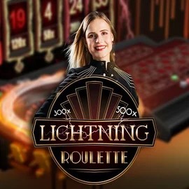 Official Live Casino logo: Lightning Roulette by Evolution at Bet Orbit Casino