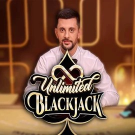 Unlimited Blackjack logo by Ezugi at Bet Orbit Casino